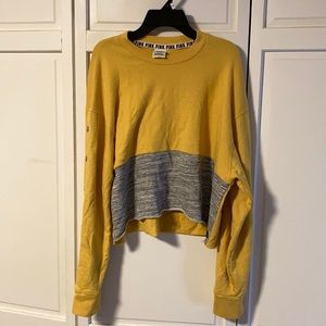 PINK cropped sweatshirt